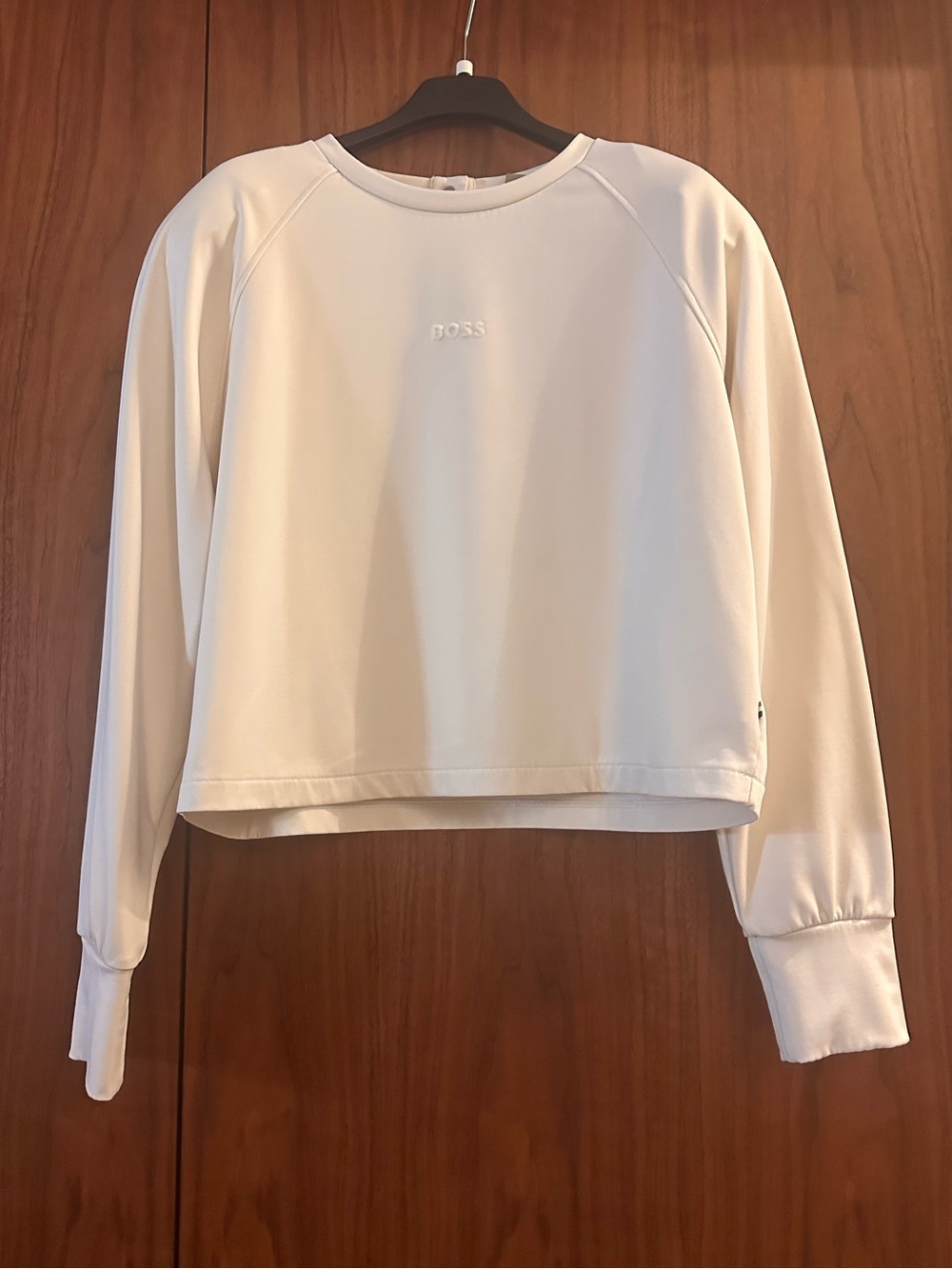BOSS Cream and Neckline Logo Beautiful top - Picture 3 of 15